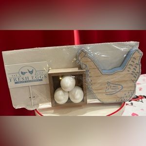 Fresh eggs Easter decoration